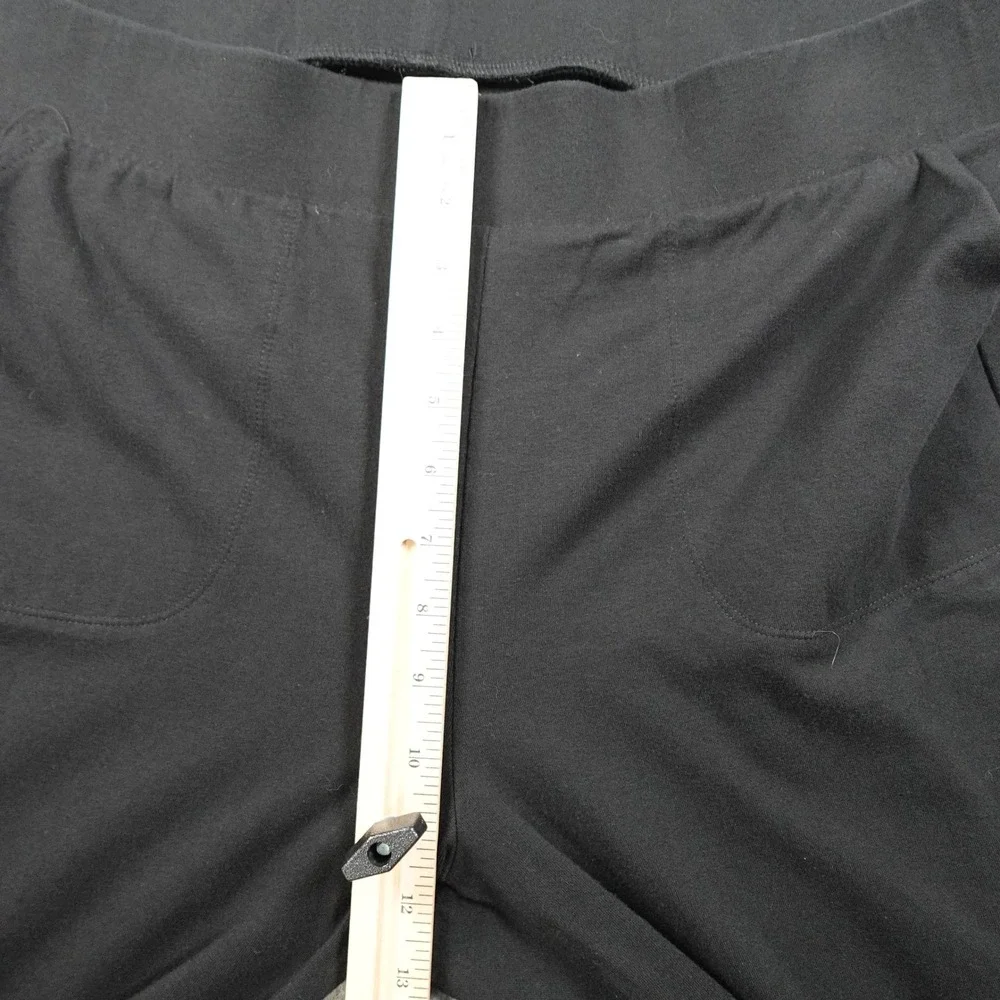 Torrid Leggings Women 3X Black Cropped Stretch Pockets Pull‎ On Comfort